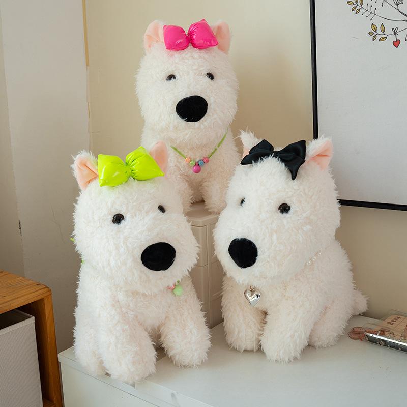 West Highland Dog Doll Catching Machine Doll Marriage Interactive Commercial Event Gift Plush Toys