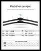 Dongfeng Yufeng P1621 EV19 Frameless Wiper Blade for S16 - 20" Model