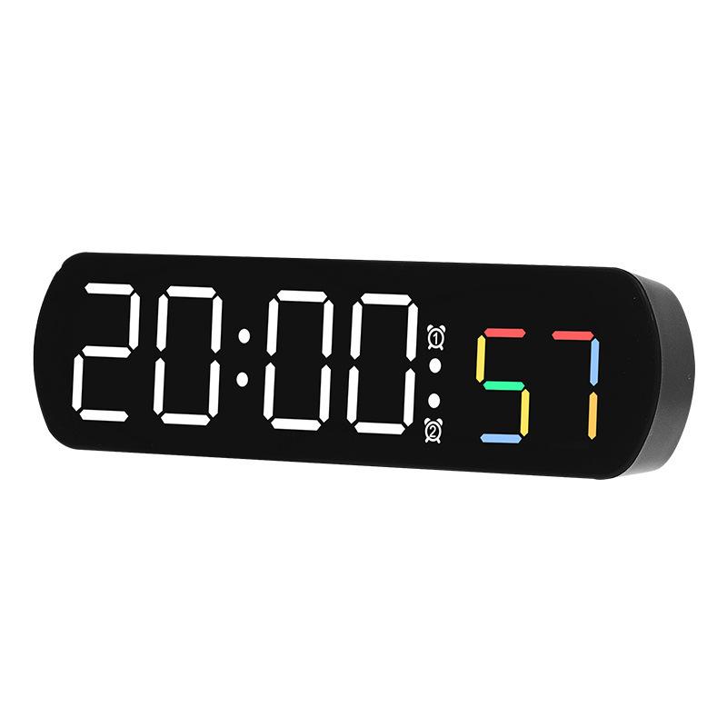 Simple Electronic Clock Creative Multi function LED Alarm Clock Temperature Jump Seconds To Display Positive Countdown Bedside Clock