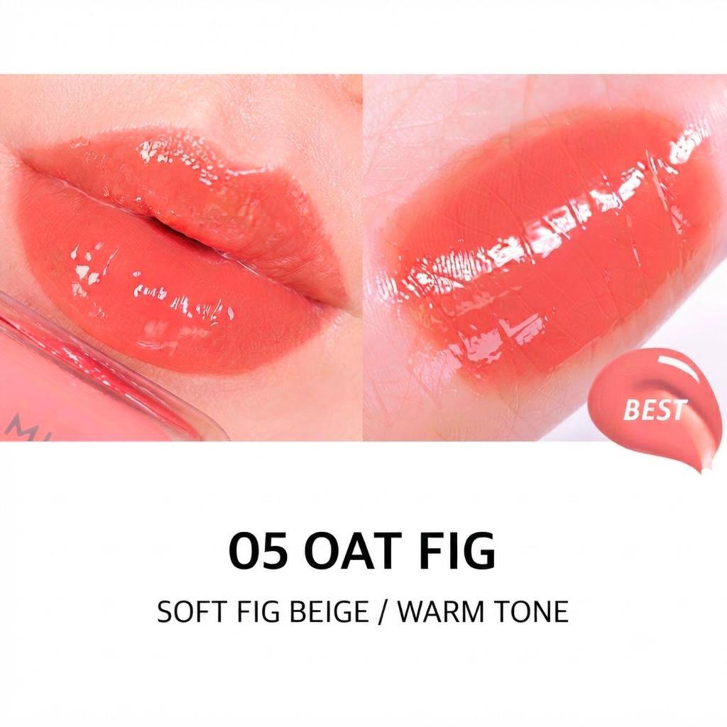 AMUSE Jelly Fit Tint #05 Oat Fig Korean Lip Tint Glossy Makeup 4g