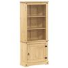 VidaXL Buffet haut Corona 74x38x170 cm bois de pin massif, armoire, armoire de rangement, buffet, armoire latérale, armoire 4002782
