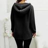Fall Casual Oversized Fleece Hoodie Women Long Sleeve Zip Up Pullover Hooded Sweatshirt Jacket