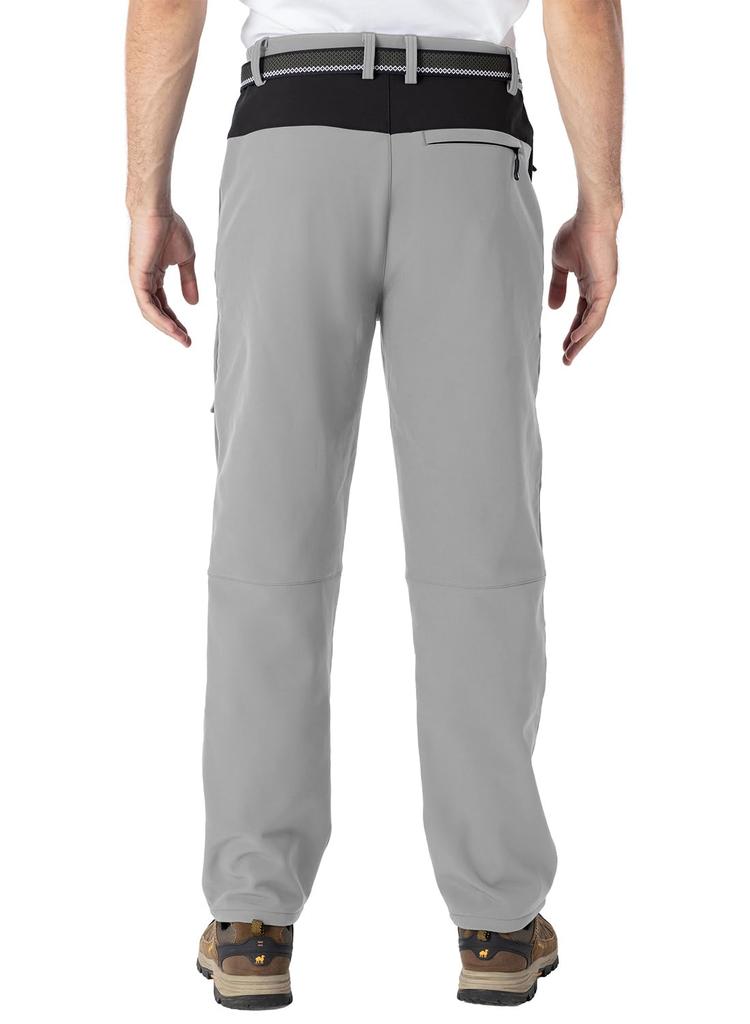 Gopuune Hiking and Perfect for Outdoor and Light Size Men's Fleece-Lined Pants, Windproof, Water-Repellent, Activities, Climbing, Work, Fishing, More.
