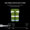 Fluorescent Reflective Traffic Safety Vest for Construction and Road Patrol