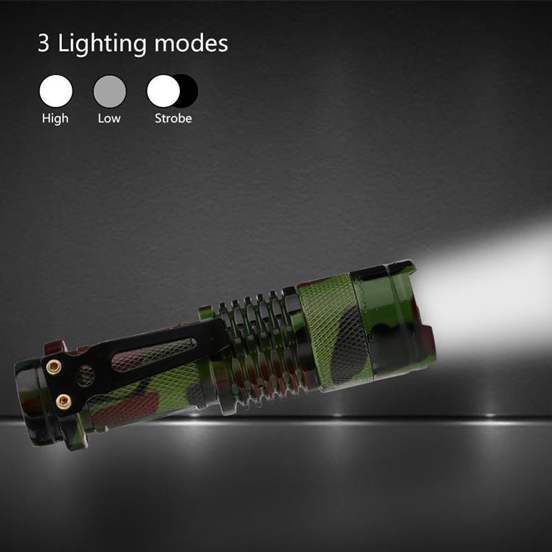 Sk68 1000Lm Flashlight Waterproof Camouflage Led Flashlight Torch Portable Light