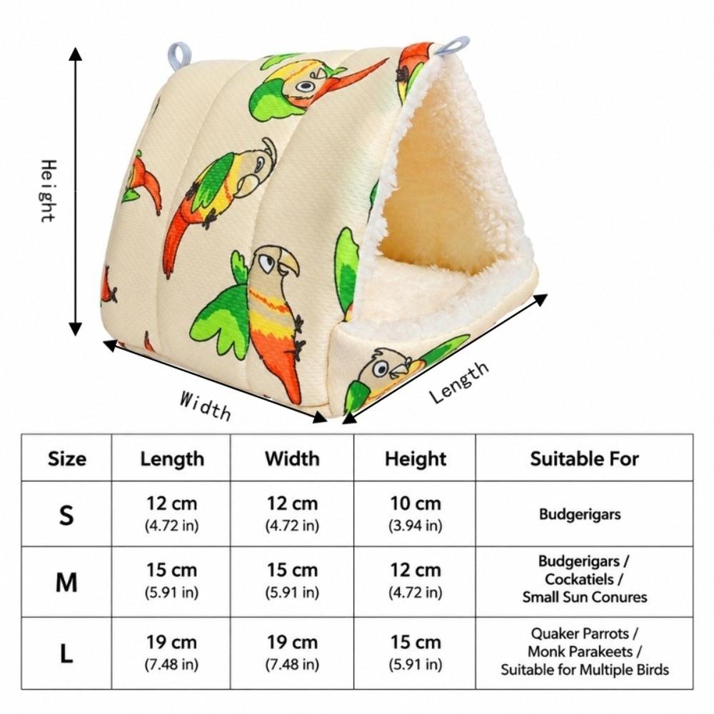 Triangle Bird House Hanging Pet Sleeping Bed Pet Supplies Bird Nest Parrot