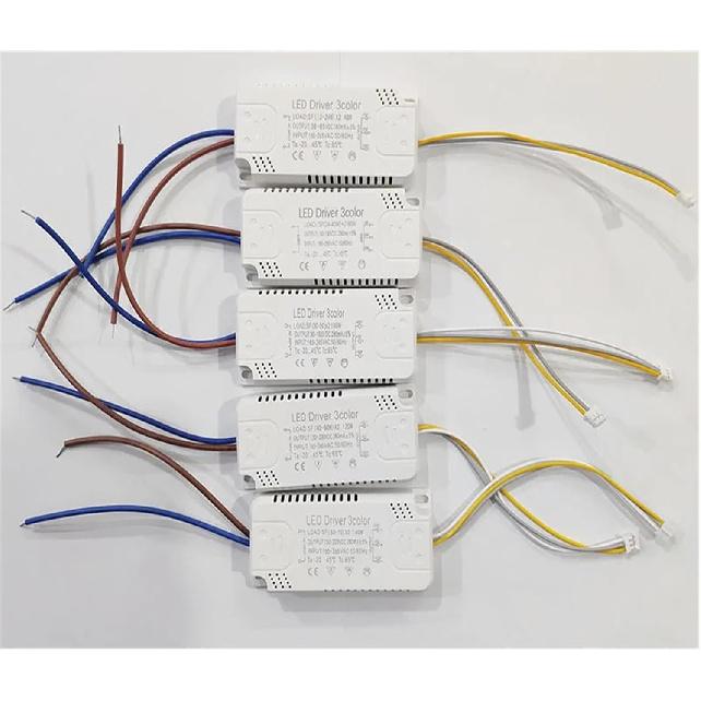 LED Driver Adapter For LED Lighting 12W 24W 30W 36W 50W 100W AC220V Non-Isolating Transformer For LED Ceiling Light Replacement((50-70) x2W(3pin))