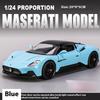 Diecast 1/22 Maserati MC20 Super Sports Car Alloy Model Sound & Light Pull Back Toy Boy Sports Car Toy Birthday Present for Kid