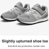 New Balance Nb 996 Fabric Velcro Cushioning Durable Breathable Low Top Running Shoes Classic Gray Kids Sneaker YV996GR3