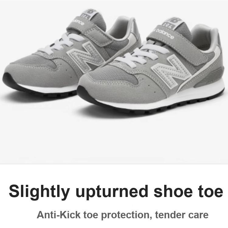 New Balance Nb 996 Fabric Velcro Cushioning Durable Breathable Low Top Running Shoes Classic Gray Kids Sneaker YV996GR3