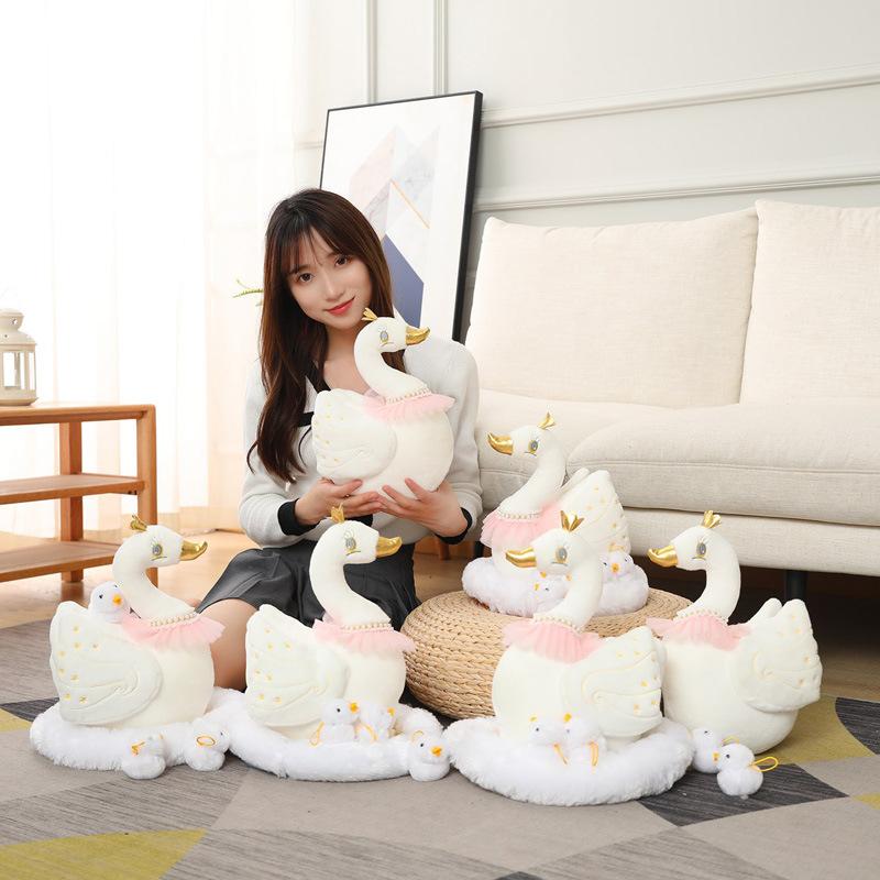 Cute Swan Doll Plush Toy Glowing Little Swan Doll Child Soothing Rag Doll Girl Birthday Gift
