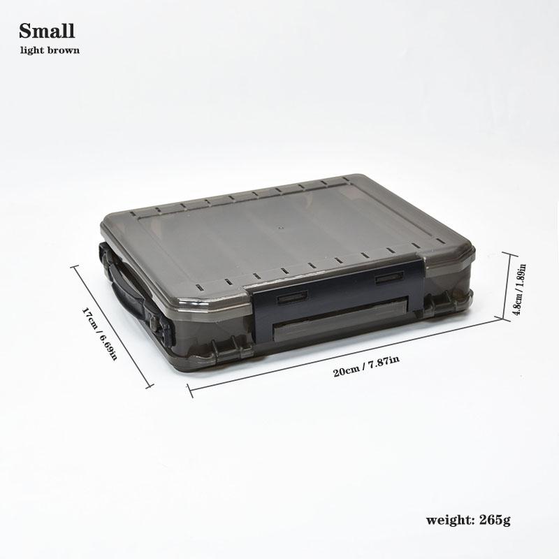 

Двусторонняя коробка для рыболовных снастей, рыболовные принадлежности, ящики для хранения инструментов, рыболовные крючки, поддельные коробки для приманок для карповой рыбалки