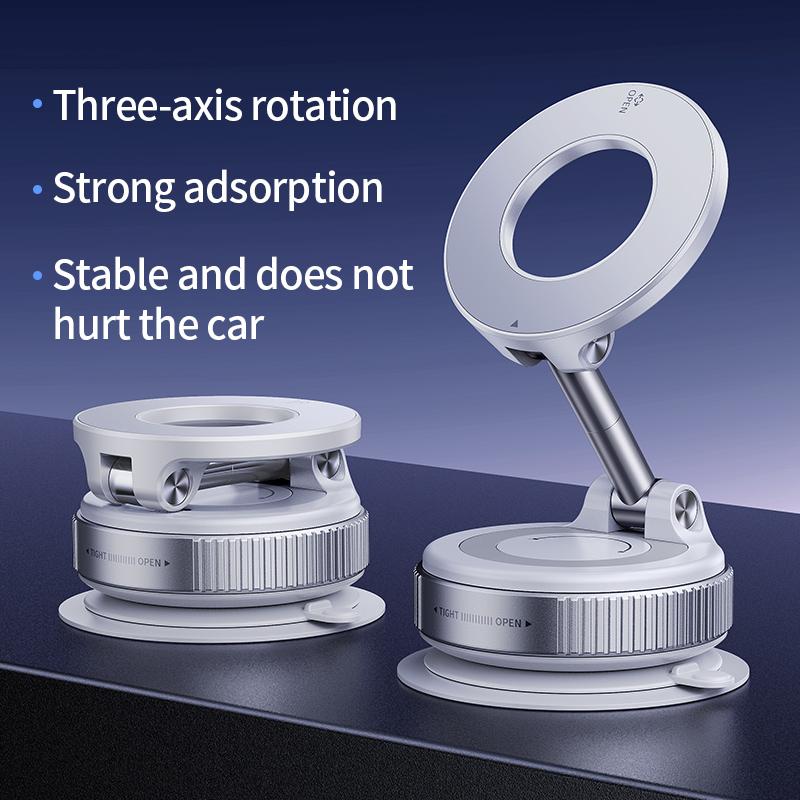 Jopree X101 Universal Car Phone Holder PC+ABS+TPU Base & Magnetic Mount Flexible 360 Rotation Adjustable Height for Navigation Magnetic белый