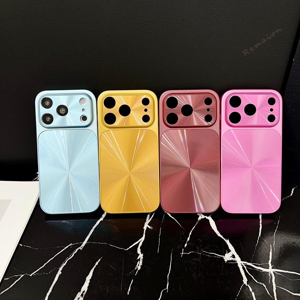 CD Colorful Aurora Phone Case For iPhone 17 Air 13 11 12 14 15 16 Pro Max Plus 16Pro 17Pro Official Matte Protector Cover