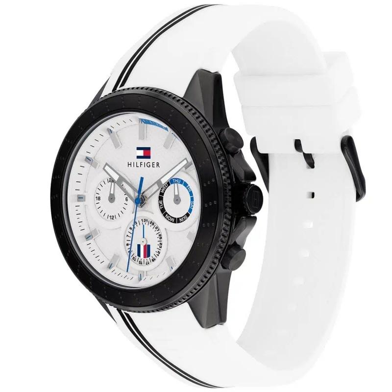Tommy Hilfiger Weiß, Herren-Quarz-Uhr,1791862