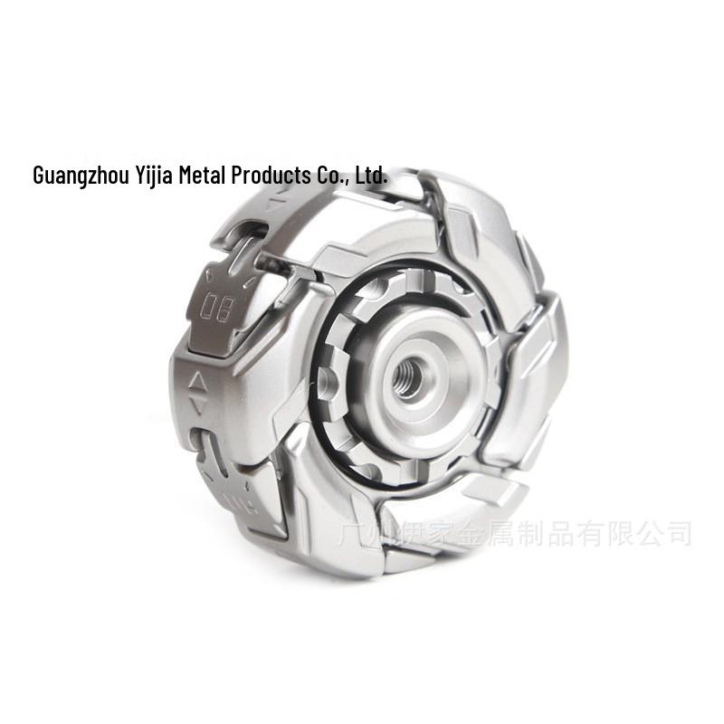 Irritable 08 Zinc Alloy Gyro Decompression Toy: Rotating Armor-Linkage Spinner