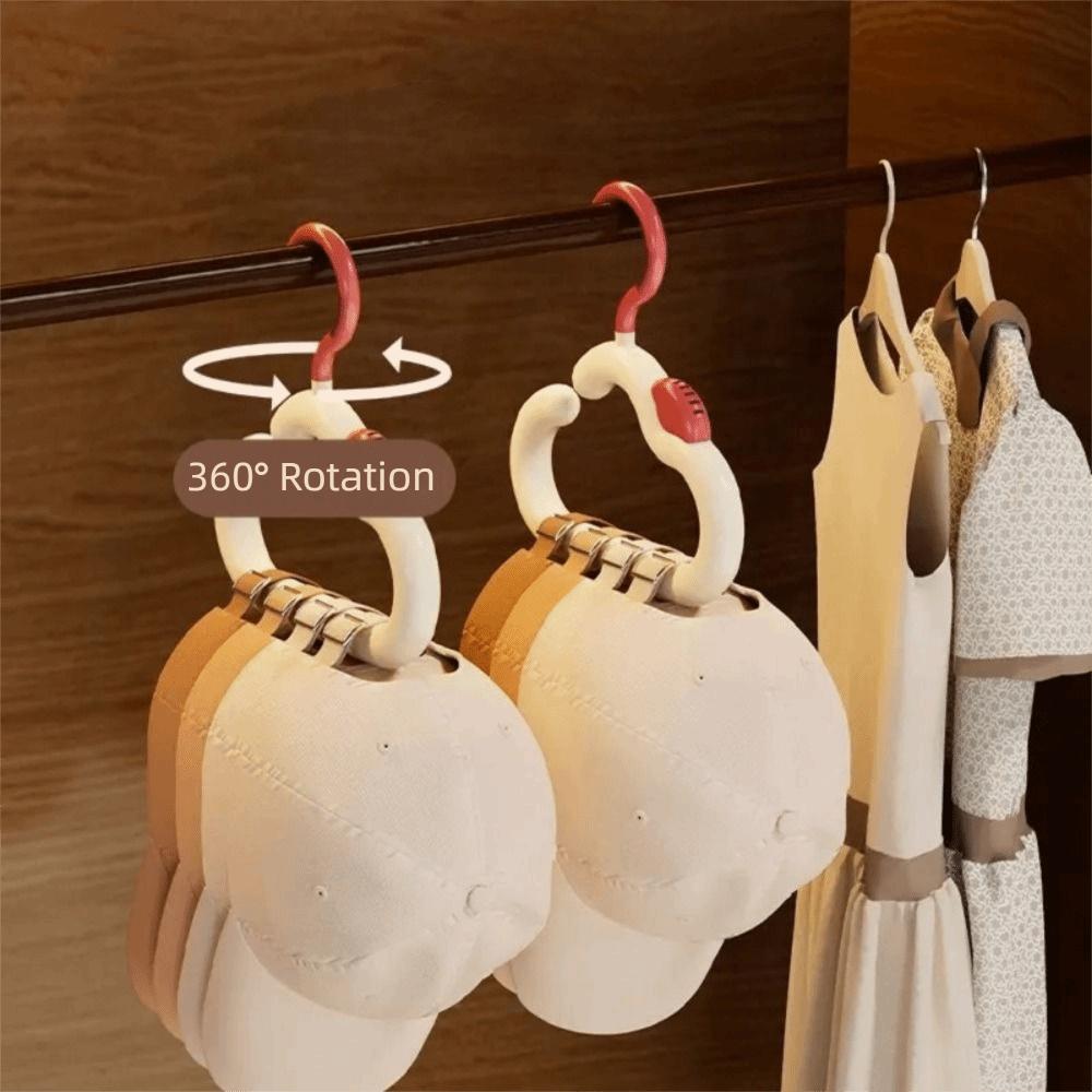 2PCS Dopamine Scarf Tie Hanger Colorful Bag Hanging Rack Space Saving Hat Storage Hanger Home Use