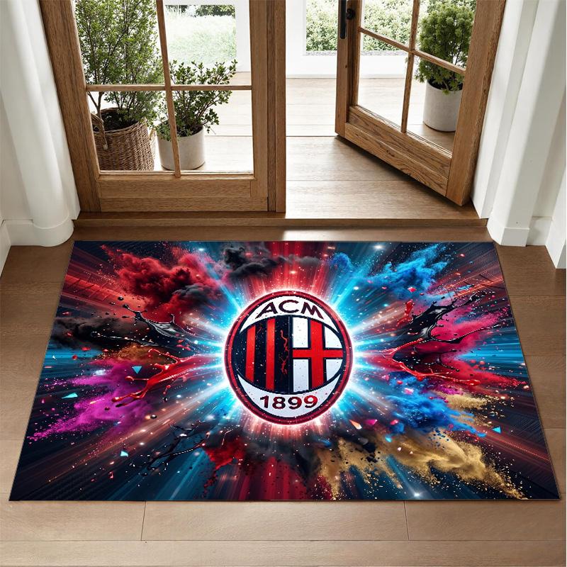 AC Milan Design Crystal Velvet Rug Soft Decorative Mat for Bedroom Entrance