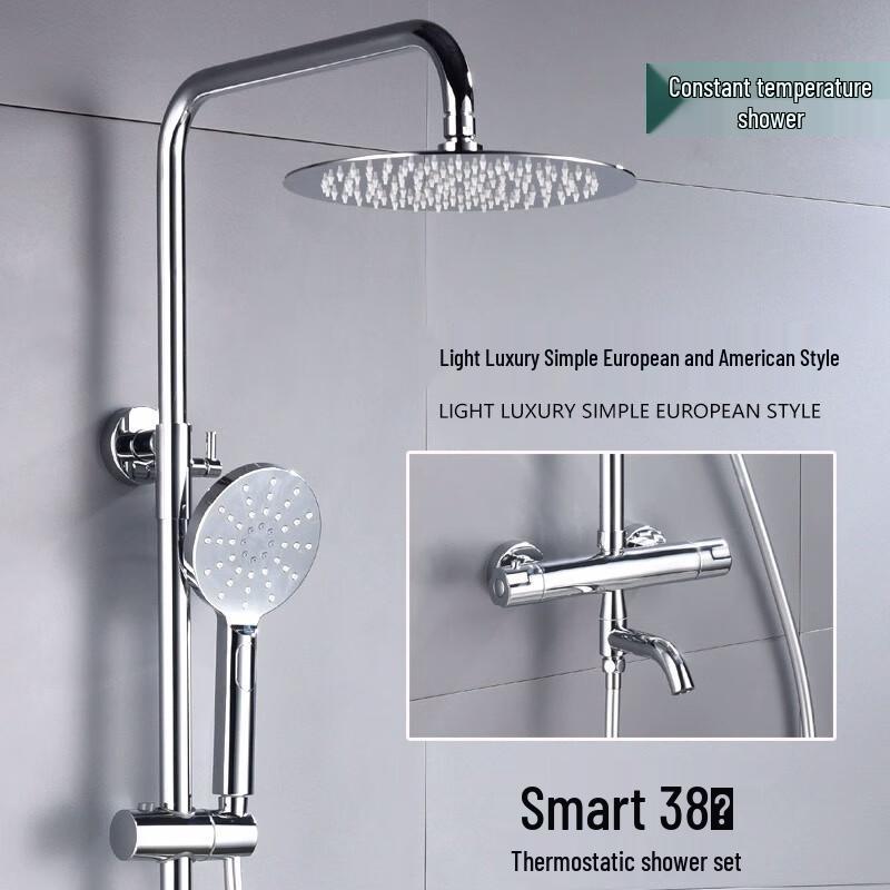 TLXT Round Thermostatic Shower Mixer with Hand Spray