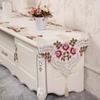 European Embroidery Hollow Table Flag Pastoral Embroidery Fabric Spring Flower Tv Cabinet Coffee Table Tablecloth
