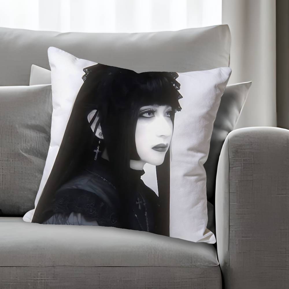 MMana MMalice Gothic Pillow Cases for Bedroom Living Room Sofa Home Decor Polyester Cushion Cover with Zipper