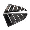 2x Window Louvers Cover Vent Fits for 2016-2018, Black