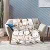 Cute Shima Enaga Bird Print Blanket Soft All Season Couch Sofa Bed Throw Blanket Gift