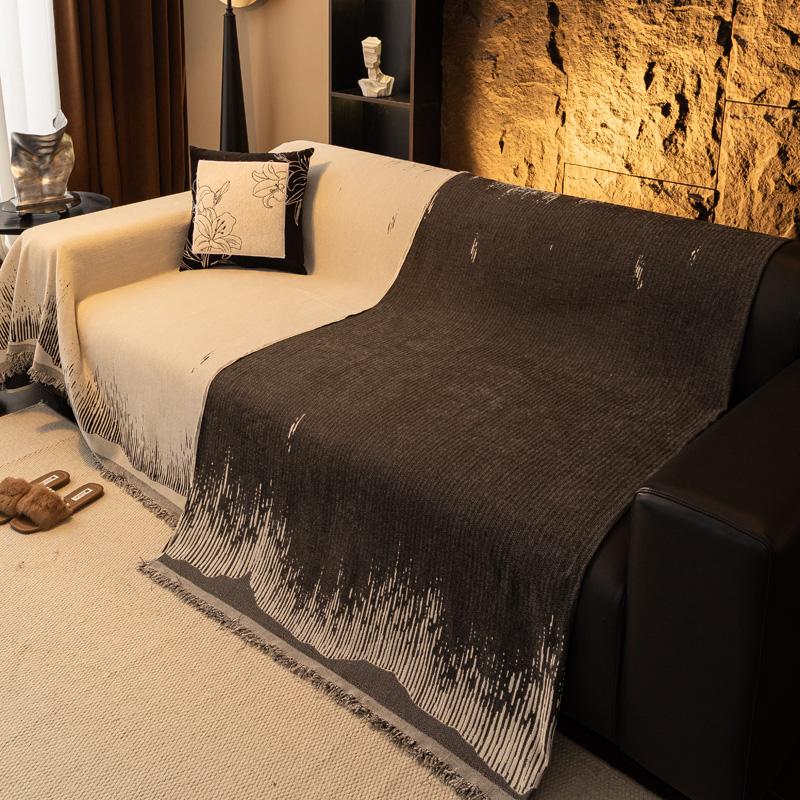 Chenille Simple Sofa Towel Four Seasons Universal Sofa Towel Non-slip Printing Couch Blanket All Inclusive Cover Cloth Towel