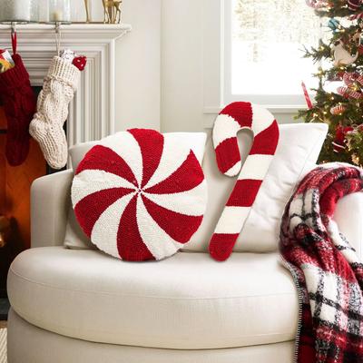 Christmas Candy Pillow Soft Comfortable Candy Cane Throw Pillows For Sofa Bed Chair Cushion Christmas Decoration Kids Gift