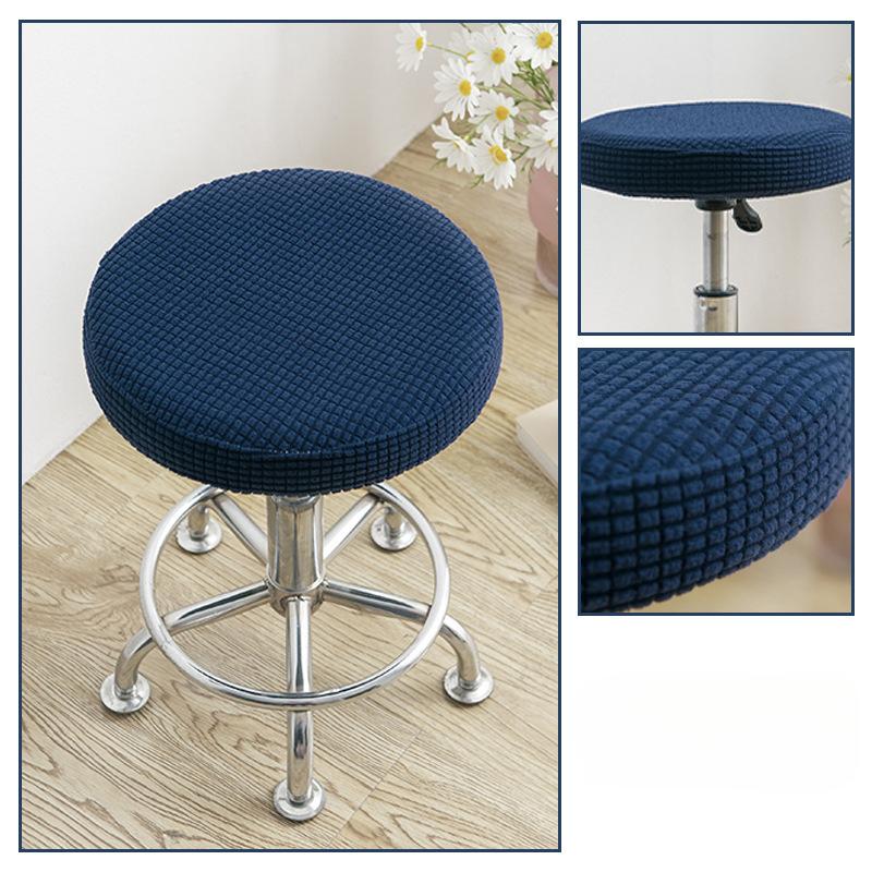 Round Stool Chair Cover Household 360° Protection Dust Cover Swivel Chair Stool Seat Cover Protective Cover
