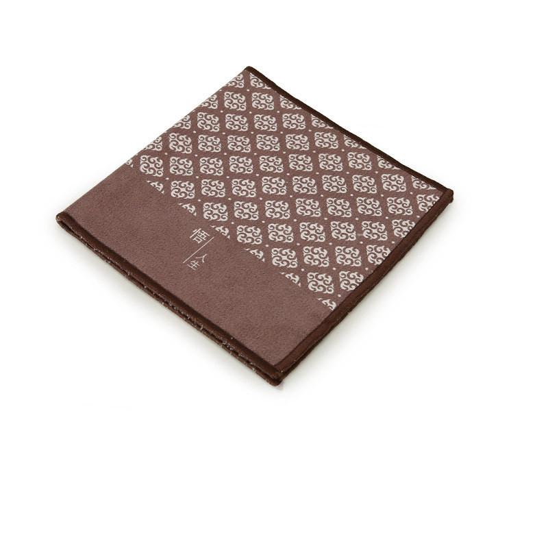 Vintage Painted Thick Suede Tea Towel Household Zen Tea Table Cloth High-Grade Absorbent Tea Mat Tea Napkin Tea Set Accessories 30x15cm