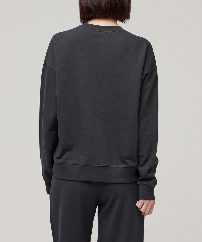 Musinsa Standard Woman Women'S Semi-Oversized Sweatshirt [Dark Gray]