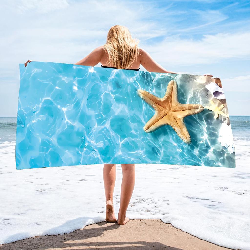 70x140 Microfiber Custom Printed Beach Towel - Absorbent & In Stock