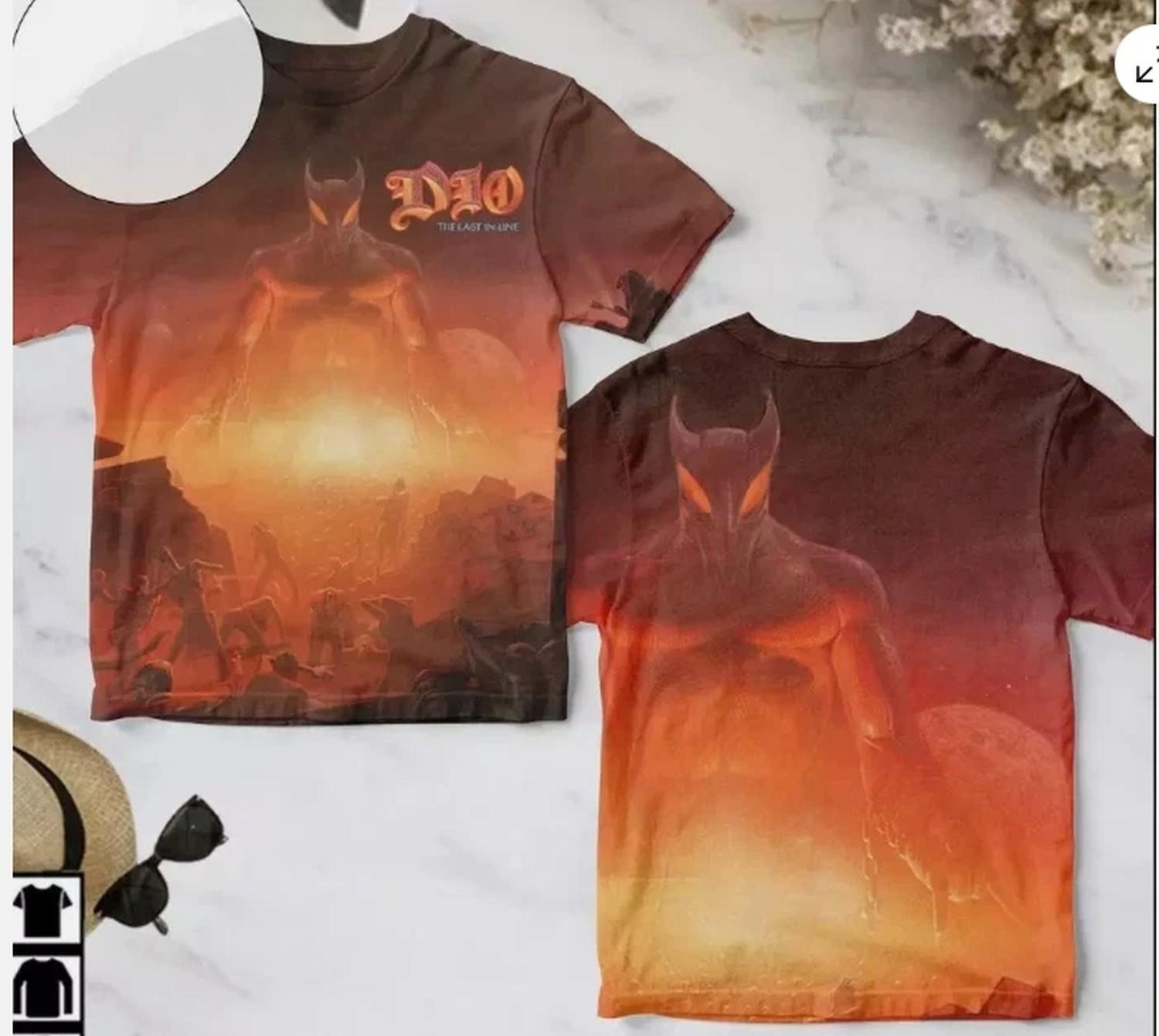 Dio The Last In Line Album Cover AOP 3D hot shirt 3d cute gift dad 3d M
