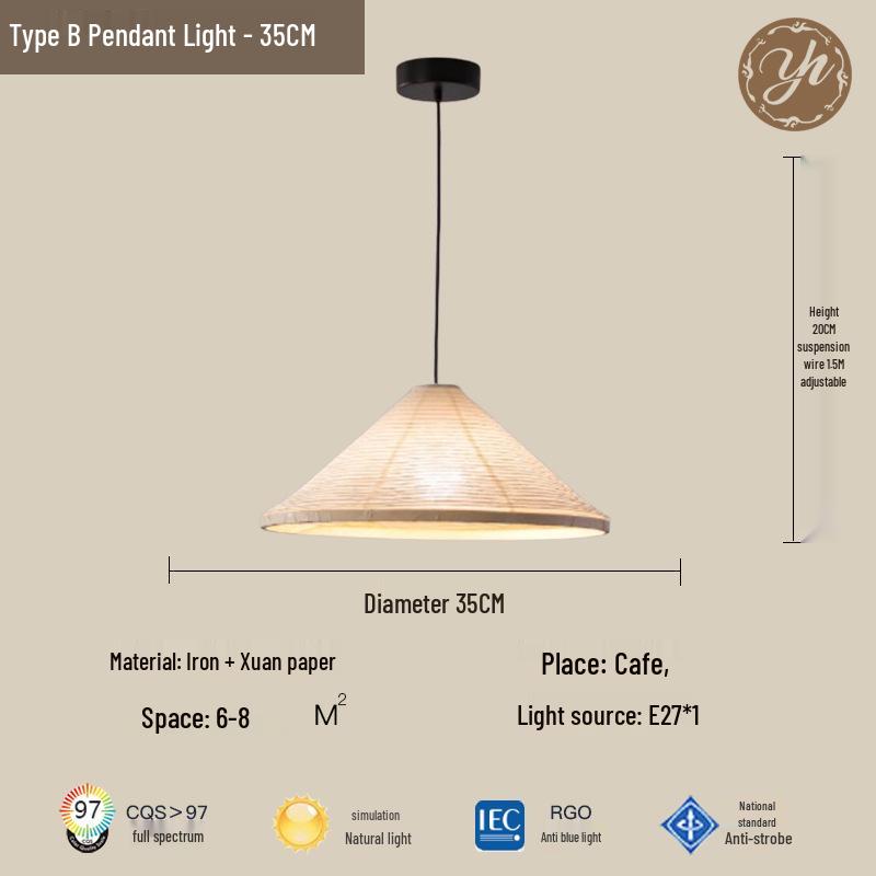 Isamu Noguchi Nordic Minimalist Washi Paper Pendant Lamp