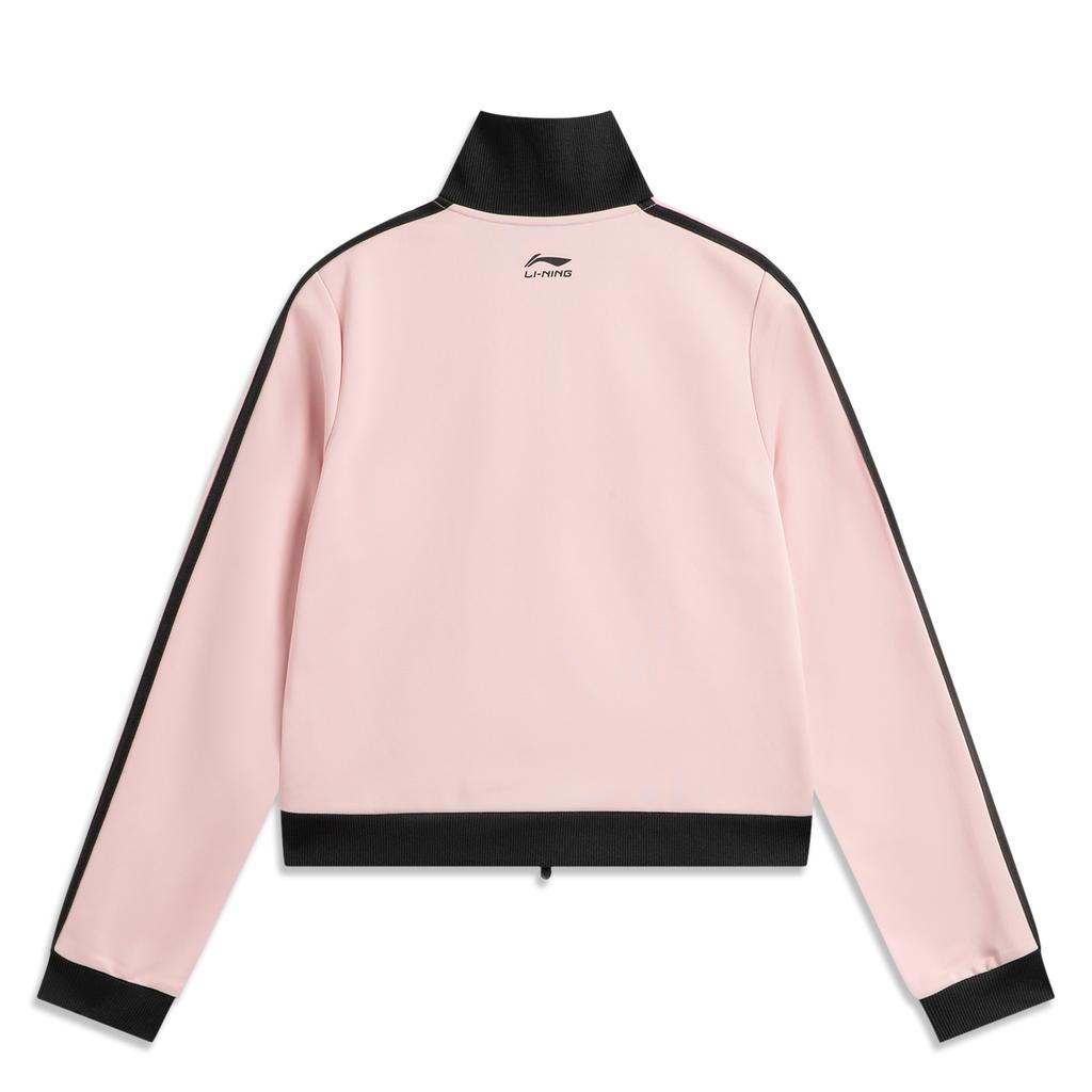 Li-Ning Sport Lifestyle Serie Colorblock Buchstaben Reißverschluss Stehkragen Bequem Atmungsaktiv Vielseitig Lässiges Sweatshirt Damen Sweatshirt AWDVC04-4