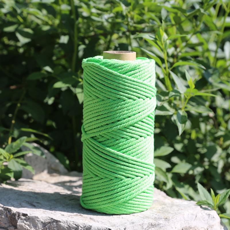 2 mm farbiges Baumwollfadenseil für selbstgemachte dekorative geflochtene Wandteppiche