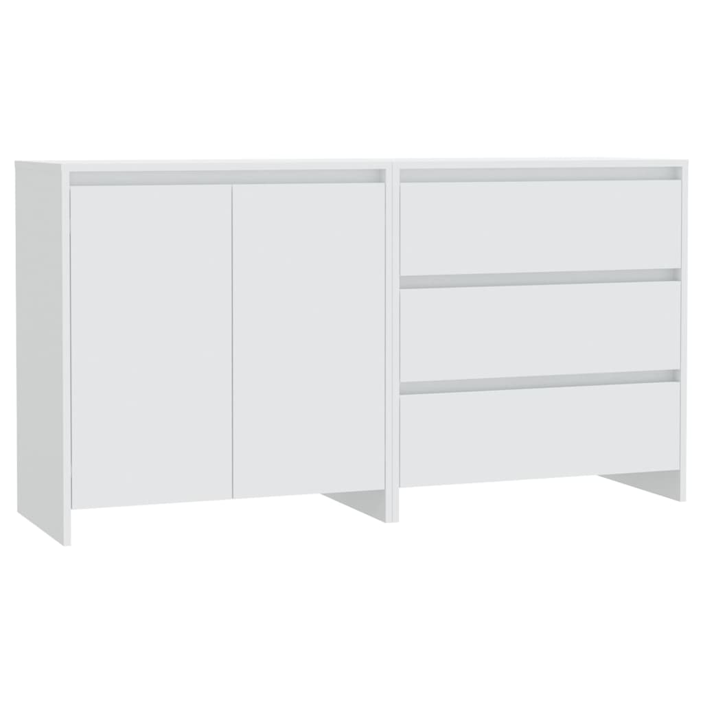 2 piece Sideboard White Particleboard
