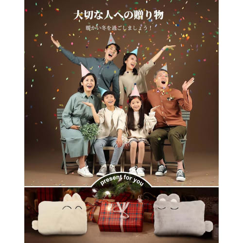 DAZOPAGE Rechargeable Electric Hot Water Bottle with Fast Charging, Heat Storage Function, Retains Heat for 4-12 Hours, Fluffy Cover, No Hot Water Nee