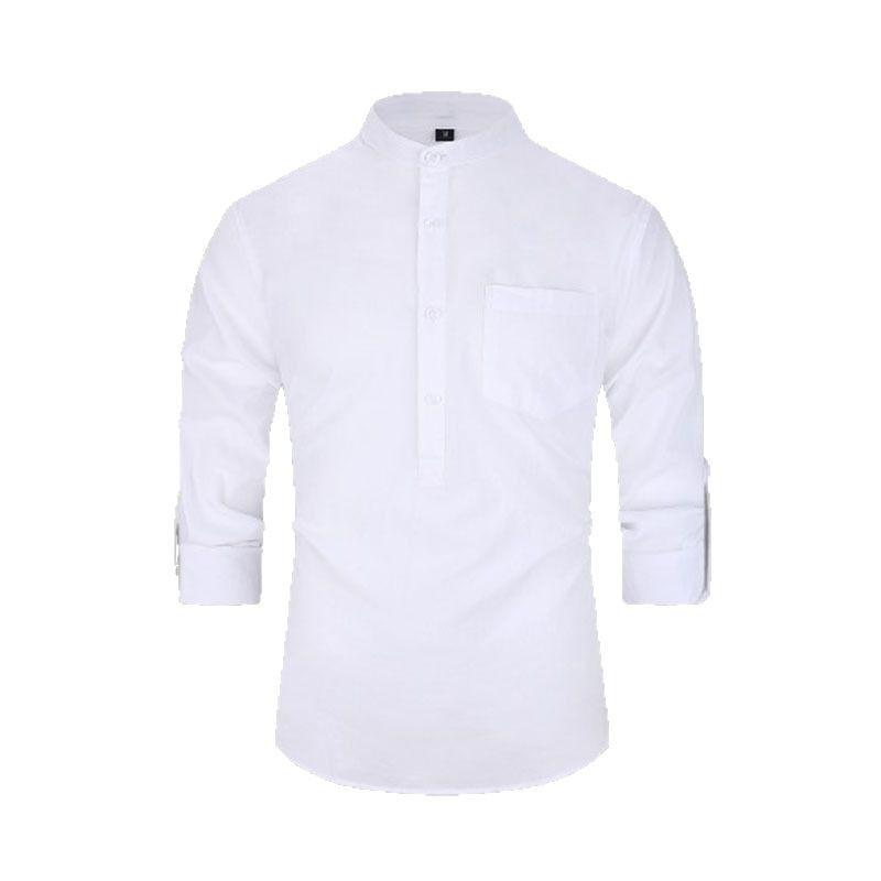 Men’s Heavyweight Long Sleeve Cotton Henley Shirt