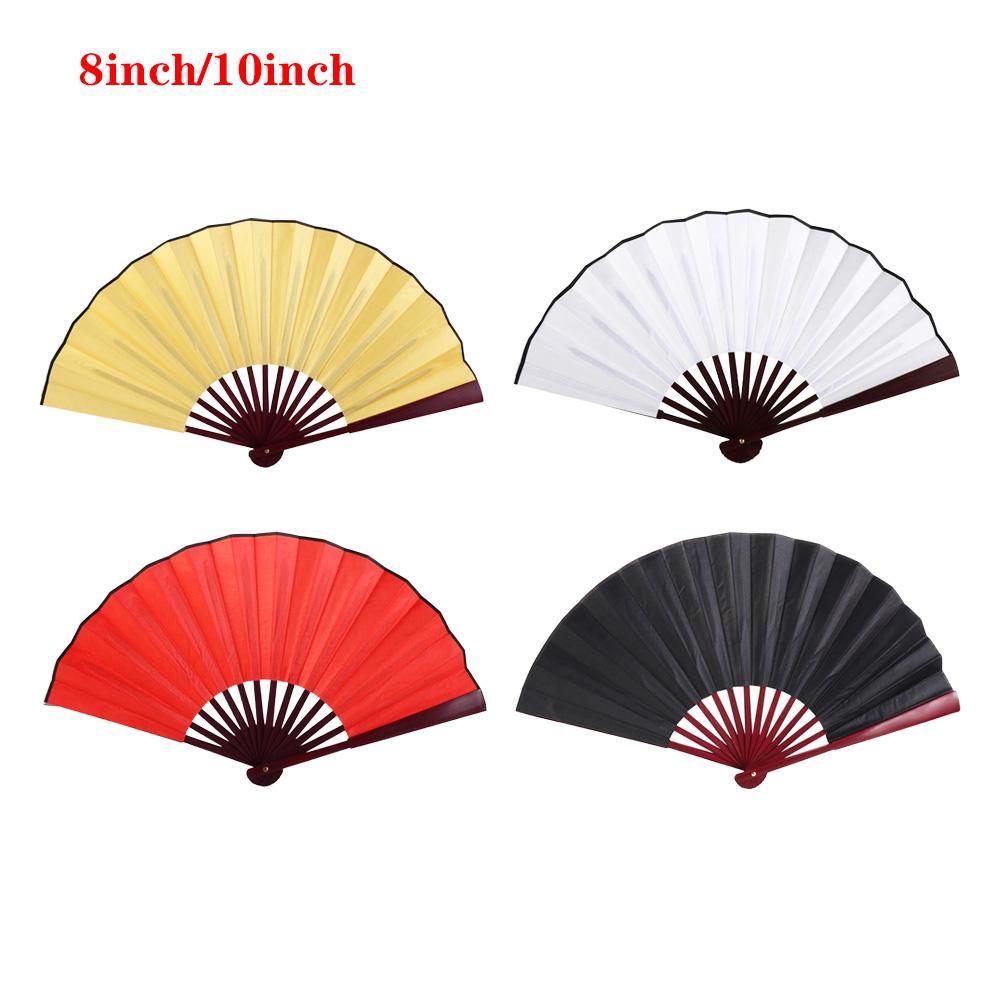 Ręczny Prezent w Stylu Chińskim do Malowania DIY Ślubny Składany Wachlarz Ręczny Składany Wachlarz Impreza Domowa