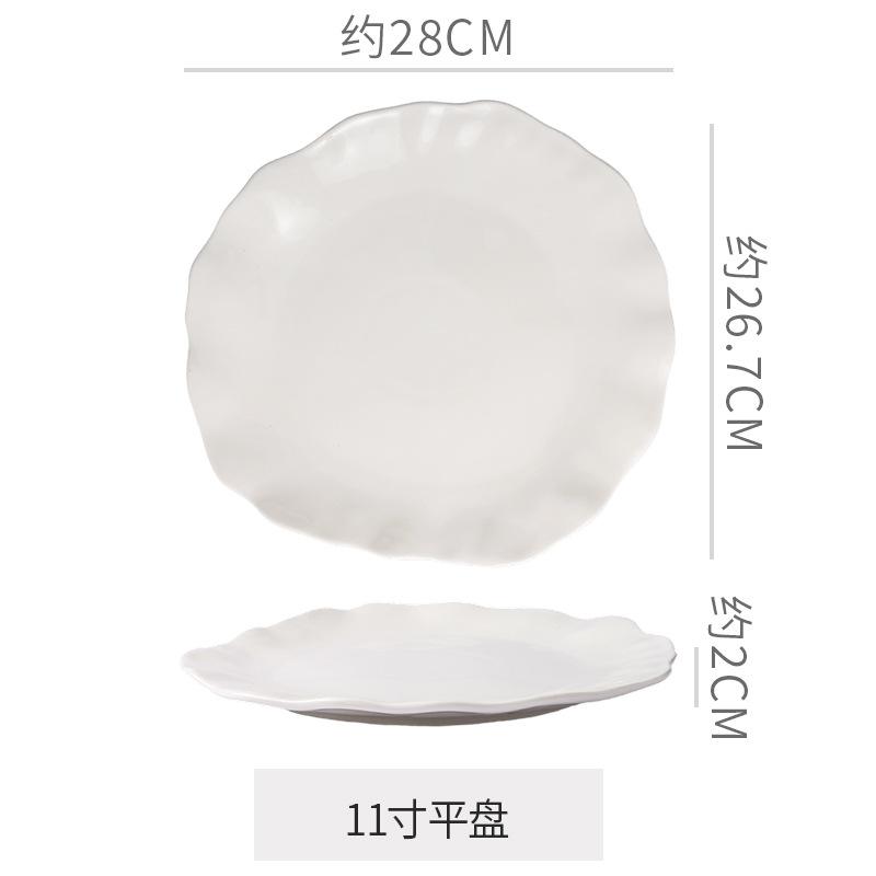 Ceramic Dinner Plate Western Steak Plates Dessert Bowl and Water Cup Pasta Dish Sushi Plate Serving Plates Soup Bowl Fruit Bowls