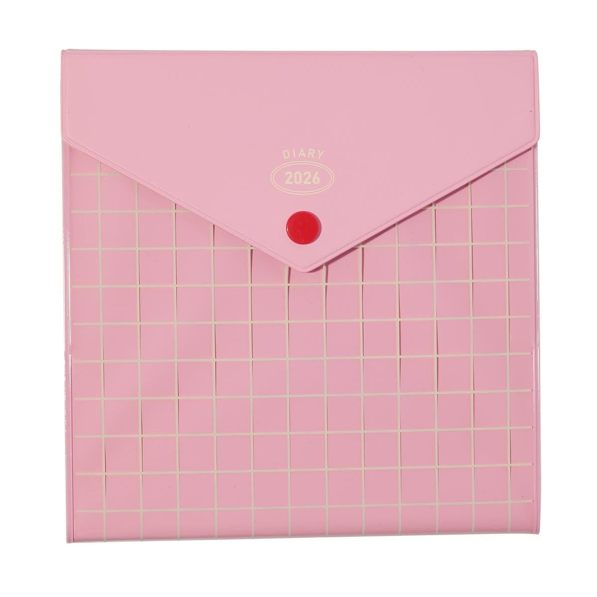 Arkadia Japan Pink 2026 December 2025 Weekly Square Pop Marks Planner/Schedule Book, Start, Block, 148, Envelope, 26Wdr-Sb04-Pk