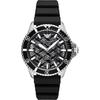 Taucheruhr Schwarz Zifferblatt Schwarzes Silikon Herren Automatikuhr AR60062