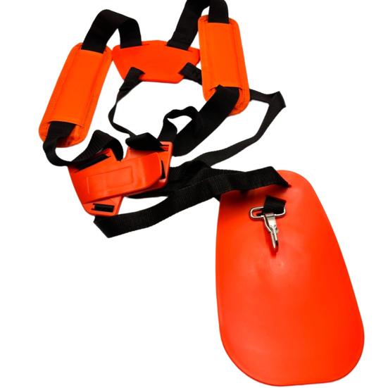 Universal Trimmer Harness Adjustable Strimmer Harness Padded Double Shoulder Straps with Belt for Brush Cutters Garden Grass Trimmer