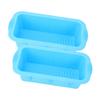 2PCS Large Ice Block Molds Reusable Silicone Ice Tray Freezer Ice Container for Ice Bath Refrigerator Blue