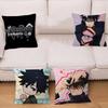 Cool Anime Boy Megumi Fushiguro Pillow Covers Cartoon Sofa Decorative Home Double-Sided Printing Short Plush Cute Cushion Cover