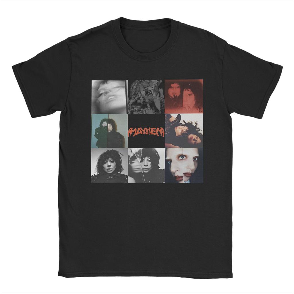 Bedrucktes Lady Gaga Garten Eden T-Shirt Herren Rundhals Kurzarm Kleidung Baumwolle Sommer Tops Hemden