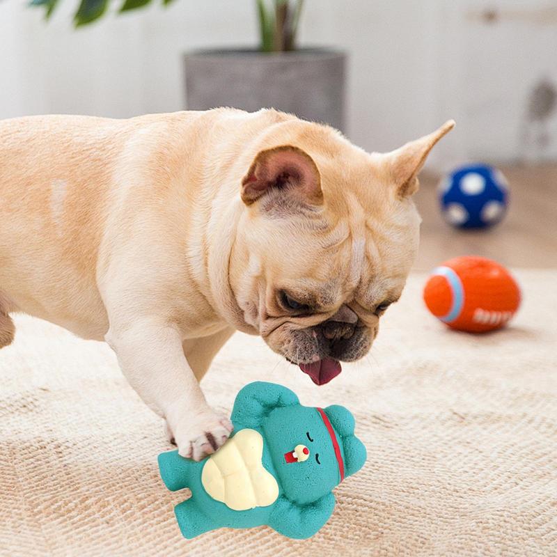Latex Pet Chew Toy Funny Animal Chew Toys Latex Squeaky Toys Dog Toy Panda Soft Interactive Pet Supplies for Large Dogs & Medium