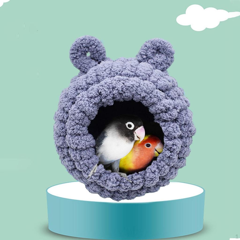 Cute Warm Bird Nest Cage Parrot Hammock Toy House Rats Cave Bed
